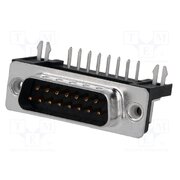 FCE17A15PB440 Connector: D-Sub; PIN: 15; socket; male; on PCBs; angled 90°; THT VYti1zTFDqhMb9jk3y_kxlFFB6oKRBxH8pH4sEEKaWQ