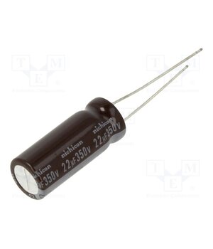 UCY2V220MPD Capacitor: electrolytic; low ESR; THT; 22uF; 350VDC; Ø10x25mm; ±20% ywTsrUZZB5Pq23N9GqYWnMr7IRWiCx1q6nuRipNevFs