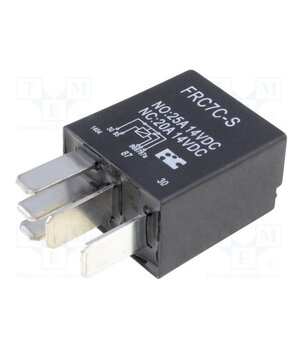 FRC7C-S-DC12V Relay: electromagnetic; SPDT; Ucoil: 12VDC; 25A; automotive; FRC7 libyUMDZcMxpO1BhbZSKsEK0s50sFqKArAzfSb2AVtw