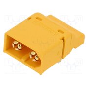 XT60PT-M Connector: DC supply; socket; male; XT60; 30A; 500V; PIN: 2; on PCBs S3GEemGEIQ5ssROtBqy3fBs6ThNVdUDvJ3TB7O9BlEo
