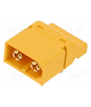 XT60PT-M Connector: DC supply; socket; male; XT60; 30A; 500V; PIN: 2; on PCBs S3GEemGEIQ5ssROtBqy3fBs6ThNVdUDvJ3TB7O9BlEo