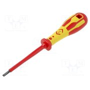 T49144-040 Screwdriver; insulated; slot; 4x0.8mm; Blade length: 100mm; 1kVAC dQref3yGCgTgS1-P-DltljwSntizyQqyfbKsernymsI