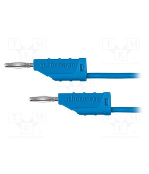 MFK 11 / 0.5 / 10 / BL Test lead; 70VDC; 33VAC; 10A; banana plug 2mm,both sides; blue XEC4AruJpr9UNMsvhTdevaaYu_wxpPuAouFmhLGP828