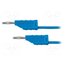 MFK 11 / 0.5 / 10 / BL Test lead; 70VDC; 33VAC; 10A; banana plug 2mm,both sides; blue XEC4AruJpr9UNMsvhTdevaaYu_wxpPuAouFmhLGP828