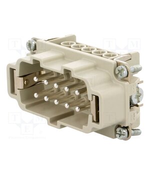 C14610A0100021 Connector: HDC; contact insert; male; 16A; 500V; PIN: 10; 10+PE i7OwoMtHPAEpx7c4x2fck_idiKMoJSlm7RhZ5qnn0Ew