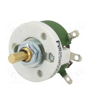 FVR25W-500R Potentiometer: shaft; single turn; 500Ω; 25W; ±10%; 6mm; wirewound UHPhFQEFcwIgI8gJdFhQYrObx2o19IcEuleApqicC64