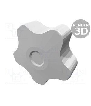 VCT.50 P-M12X20-C9 Knob; Ø: 50mm; Ext.thread: M12; 20mm; H: 32mm; technopolymer PP GaHS82KxcXhdS4UGmaMezVqS53qs8frbcM6W1uQvWWU