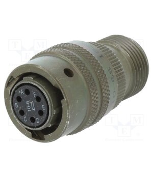 PT06A10-6S Connector: circular; plug; female; PIN: 6; PT/451; 7.5A; 600V; olive 4e4mV1sItJmBgAYcZuwXJuPK4xbbZICo121_nuMj-sg