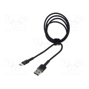 CATKLF-BG1 Cable; High Speed,USB 2.0; USB A plug,USB C plug; 1m; black; 3A 8YjxIwb4spo6FmYDT7ickZoo_IiJsRmk34enEddJSTw