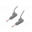 66.9407-10028 Connection cable; 32A; banana plug 4mm,both sides; Len: 1m; grey 6TGCZtrq4RDTczKPvF5rg8Q9WAENq6pa_J7nQOS1YxU