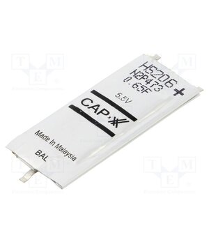 HS206F Supercapacitor; SMD; 650mF; 5.5VDC; ±20%; 39x17x2.7mm; 30A; EDLC yKWEv0lVU_wj6cqVzJkiIHNIV-tWDaCG5zbAFpdWQF8