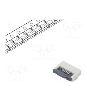 DS1020-11-6VBT1-R Connector: FFC/FPC; tinned; SMT; 500mA; 50V; PIN: 6; Contacts: copper AU5sezjjKxpOgPtjUa2HBh5EJnSOtGoQDp5lL_EqyrU