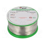 SN99CU07AG03-1.1.3/0.7MM 250G Tin; lead free; Sn99Ag0,3Cu0,7; 700um; 250g; reel; 216÷227°C; 3% kadL9HDOsib0qXFKB7Y05JXiUV138qUmGSAQCjl3Wfk