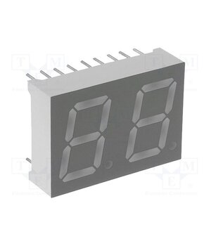 KW2-521AGA Display: LED; 7-segment; 13.2mm; 0.52"; No.char: 2; yellow-green GXvCewPBUwqBhu2UEXZHOMSrbvoGB7KQJH2TmGZB0iY