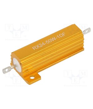 AHP50W-1RF Resistor: wire-wound; with heatsink; 1Ω; 50W; ±1%; 50ppm/°C; 38.5mm f7y0WrzRBfZ9N_vZ3DcJMTLVkTA_0xuShFltEBPMstQ