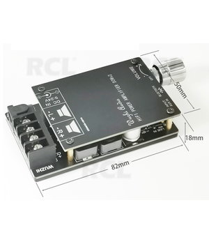 Audio jaudas pastiprinātājs 50 W + 50 W Bluetooth 5, HiFi stereo, TPA3116D2

 ABA10+1.jpg