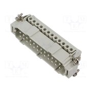 CNEM 24 TX Connector: HDC; contact insert; male; CNE; PIN: 24; 16A; 600V; 24+PE nTY5M6p8soACLDsQSprhLb3L7hNfTJSheYh4-v5I1mc