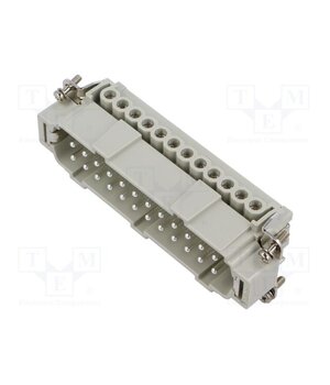CNEM 24 TX Connector: HDC; contact insert; male; CNE; PIN: 24; 16A; 600V; 24+PE nTY5M6p8soACLDsQSprhLb3L7hNfTJSheYh4-v5I1mc