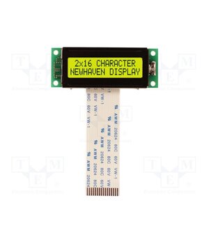 NHD-02161Z-FSY-YBW-C Display: LCD; alphanumeric; STN Positive; 16x2; yellow-green; LED UGUn3WQKN7JYpcJUjl0dTFM39jZCj6gQKRpHx_6Bxbw