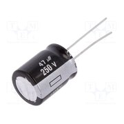 EEUEB2E470S Capacitor: electrolytic; THT; 47uF; 250VDC; Ø16x20mm; Pitch: 7.5mm 6U_3uWapG5lowW6HQ6aLWm1zYDOFej5ZNa9_S9XpBw0