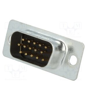 2101-0300-01 Connector: D-Sub HD; PIN: 15; plug; male; for cable; soldering gwJq4lO5qiufgoLgUz-swtOzz0XH4I0-DssjQWeT7iQ