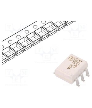 MOC3082SR2VM Optotriac; 5.3kV; zero voltage crossing driver; Gull wing 6 MtHBqtwF-RaYrI5Tb3sISMZVJEFW5VwT_iH2BrXpkoE