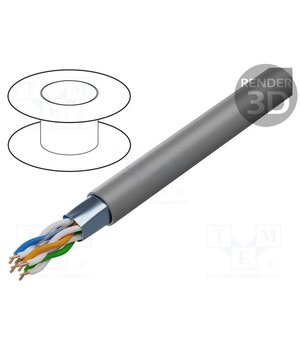 1868E.00B100 Wire; F/UTP; 4x2x26AWG; 5e; stranded; Cu; Insulation: PVC; grey; 100m VAflb3YHgZrYTwPBqi6tsrqagmLzu320Lb-qG77v61U