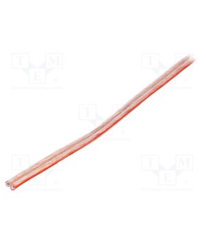 CA1076 Wire: loudspeaker cable; stranded; CCA; transparent; unshielded OSsldwlOzzpycaNj8-5omBVq1PlDTcBIGbc2Y1p33OQ