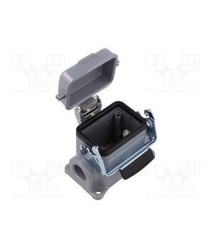 10007000 Enclosure for connectors: HDC; size H-B 6; with latch; straight UJDwiR_wsP4olQtmmvyRW_o81IjjWX9RnKTxUpF32Ms