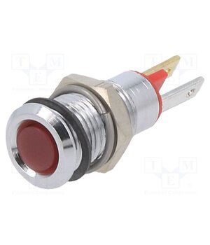 19010053 Indicator: LED; flat; red; 2VDC; Ø8mm; connectors; metal 9o2uQtytFIj7CDN9Tcin6M2O_9s0beacfF7nPvm0uLI