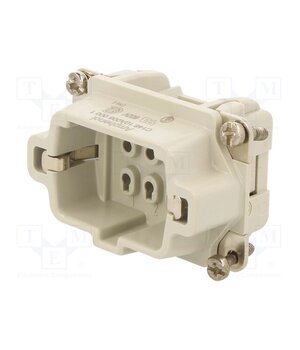 C14610A0060001 Connector: HDC; contact insert; male; 500V; PIN: 6; 6+PE; size E6 LOZniaESMQheKkdAlfGMnXs8s4KG3JHN6gLjmrYGElU