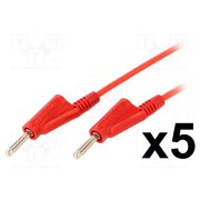 HZ10R Test leads; Len: 1m; banana plug 4mm,both sides; test leads x5 iQC39aKPB34af5tdl33Gi8a92iqOsTvuzzRf05sAKAM