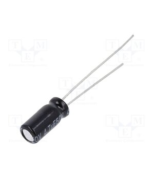 EEUFR1H4R7 Capacitor: electrolytic; low ESR; THT; 4.7uF; 50VDC; Ø5x11mm; ±20% snqveemF_DwHkVE_qUsF7xgfUxRat8-EfrK2DPQHSlg