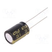 EEUFM1E471 Capacitor: electrolytic; low ESR; THT; 470uF; 25VDC; Ø10x16mm; ±20% D5cUaKzPmWuCPS-a6Pi3X1t-QhuYgrDHWNxjIBarevo