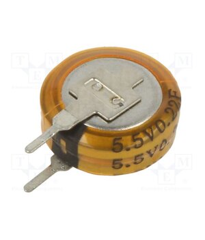 SC5V5V224Z Supercapacitor; THT; 220mF; 5.5VDC; Ø12x4.8mm; Leads: V type -YtT4mjq91VrWeikygjIvWy8m59ilyT7wJ1F54dvk4w