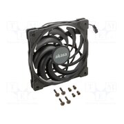 AK-FN122-BK Fan: DC; axial; 12VDC; 120x120x15mm; 31.5dBA; HDB; 700÷2000rpm; slim 6LpmfSjYx6kQTnEFHFd_cWCTKaVjLb_-oT5AR4t2XBM