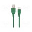 CC-USB2S-AMCM-1.5M-G Cable; USB 2.0; USB A plug,USB C plug; 1.5m; green; silicone; 2.1A dwLJ7W_HoRi-XLaUHfuxVvjTKhsA3p2Zhqub1NfXI3c