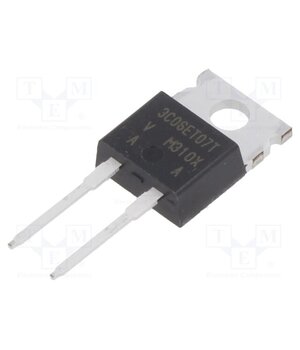 VS-3C06ET07T-M3 Diode: Schottky rectifying; SiC; THT; 650V; 6A; TO220-2; Ufmax: 1.5V pP06pmY9rn3U4G8TQiJJxHLZs1y_WHaau644bZY9voI