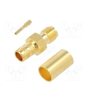 132240 Connector: SMA; plug; female; straight; 50Ω; soldering,crimped 1kxFJ3EOnYCz2Iey3SdQVJnXESRp1zpFndnd37XqTc0