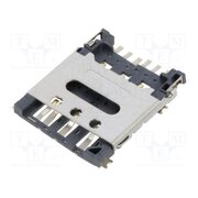 SIM8061-6-1-14-00-A Connector: for cards; Nano SIM; with hinged cover; SMT; PIN: 6 LvVL7FCJRn0IFqFRgNrLdx3NL_tnfNGrymojjCJaP6M