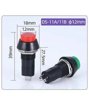 PUSH BUTTON SWITCH ON-OFF, 1A 250 VAC, apaļš dzeltens

 CPR561_b.jpg