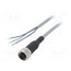 550326 Cable: for sensors/automation; M12; PIN: 4; straight; 2.5m; plug FGiSDc6EP9OzYswa8kSt41qCJxsNRzebKi38KPG5uHE