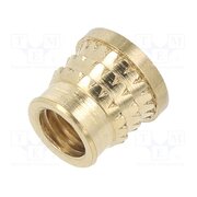 072M6 Threaded insert; brass; M6; L: 7.7mm; for plastic; MULTISERT® PonZeJA00HhzaxBIrvc6wetmFwSeyekWkRf8nF5zpDk