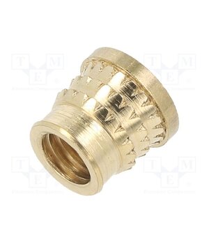 072M6 Threaded insert; brass; M6; L: 7.7mm; for plastic; MULTISERT® PonZeJA00HhzaxBIrvc6wetmFwSeyekWkRf8nF5zpDk