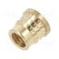 072M6 Threaded insert; brass; M6; L: 7.7mm; for plastic; MULTISERT® PonZeJA00HhzaxBIrvc6wetmFwSeyekWkRf8nF5zpDk
