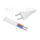 CABLE AC 250V,  2x0.75²mm, 2.5A, white