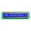 EA W161B-ENLW Display: LCD; alphanumeric; STN Negative; 16x1; blue; 122x33mm; LED S4Ks_OYCrVyuRh77BgwORRetPF9-047wpOAEjFvqO74