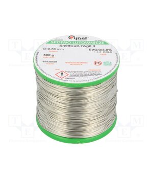 SAC0307 0.7MM  0.5KG Tin; lead free; Sn99Ag0,3Cu0,7; 700um; 500g; reel; 216÷227°C; 3% vPdQLgf-wbzn3SJ9jvXwrc7TdUpcQaYjIdFEf9djNkc