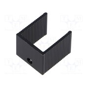 PR18/15/SE Heatsink: extruded; U; TO220; black; L: 15mm; W: 18mm; H: 20mm; screw pyEnIOEQLXS0Nz6x3ltXL6VyYt0C4nWkCYrlZ0flC68