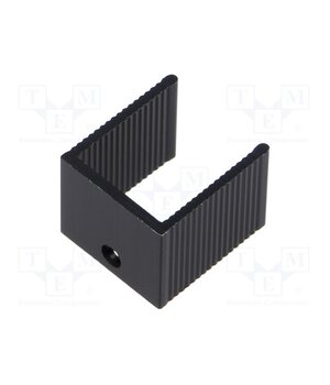 PR18/15/SE Heatsink: extruded; U; TO220; black; L: 15mm; W: 18mm; H: 20mm; screw pyEnIOEQLXS0Nz6x3ltXL6VyYt0C4nWkCYrlZ0flC68